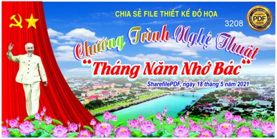 Tải file Market chương trình nghệ thuật "Tháng năm nhớ Bác" file Corel (gốc) chủ đề phong thủy
