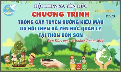 File gốc in tráng gương Market chương trình trồng cây tuyến đường kiểu mẫu file corel chi tiết