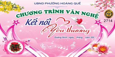 File gốc Market chương trình văn nghệ kết nối yêu thương file cdr (in tráng gương) nghệ thuật