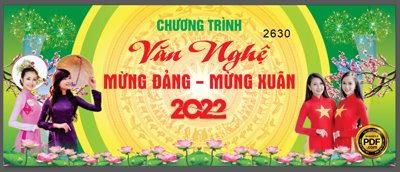 File tranh gốc Market chương trình văn nghệ mừng đảng - mừng xuân 2022 (bản quyền) Filetranh.com