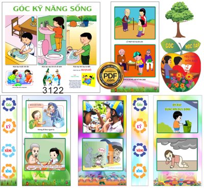 Tải file gốc Market góc kỹ năng sống chủ đề mầm non file Corel (in tráng gương) 3DFile gốc Market góc kỹ năng sống chủ đề mầm non file Corel (sẵn sàng in) chất lượng cao