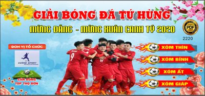 Tải file Market giải bóng đá tứ hùng mừng đảng mừng xuân (gốc) làm file in ấn