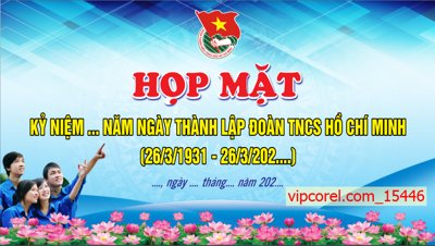 Tải file gốc Market họp mặt ngày thành lập đoàn 26/3 Vector (bản PSD) còn layer