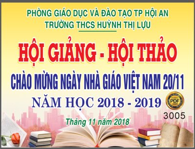 File gốc Market hội giảng hội thảo chào mừng ngày 20-11 (in lụa) họa tiết 3D