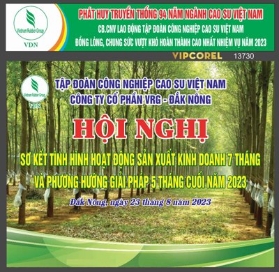 File tranh Market hội nghị hoạt động sản xuất kinh doanh cao su (bản gốc) in lụa dán tường