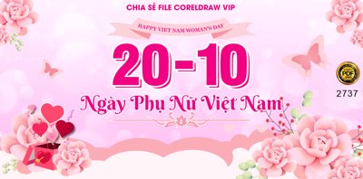 Mua file gốc Market hội trường 20-10 ngày phụ nữ Việt Nam file CDR (in ấn) tại Filetranh.com