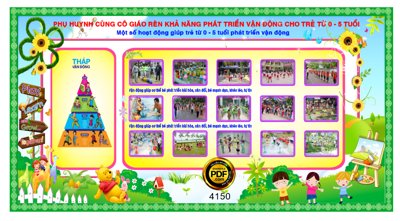 File ảnh Market hoạt động giúp trẻ phát triển vận động file corel (gốc) cho trang trí nội thất