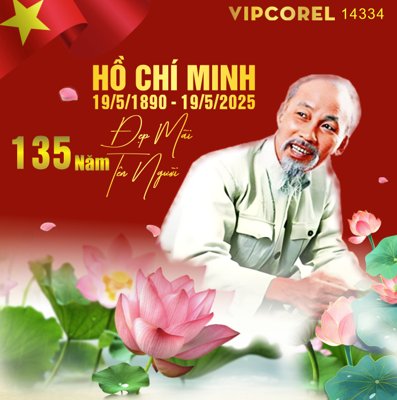 Tải file gốc Market kỷ niệm 135 năm ngày sinh Bác Hồ file corel #7 (in khổ lớn) không vỡ