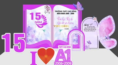 File ảnh gốc Market kỷ niệm 15 năm trường THPT Cao Bình corel không vỡ nét