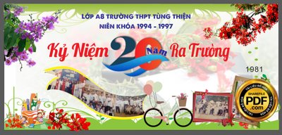 Download file gốc Market kỷ niệm 20 năm ngày ra trường THPT Tùng Thiện CDR (độ nét cao)