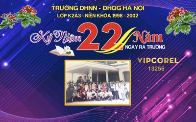 File tranh Market kỷ niệm 22 năm ngày ra trường vector (file gốc) chuẩn màu in
