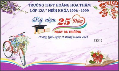 File gốc Market kỷ niệm 25 năm ngày ra trường vector (chuẩn CMYK) cho nhà in