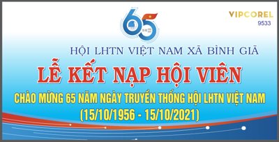 File gốc Market lễ kết nạp hội viên hội Liên Hiệp Thanh Niên (in tráng gương) sang trọng