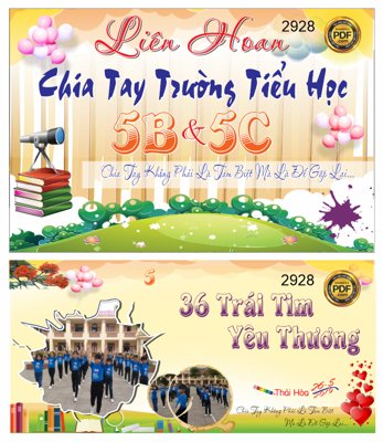 Cung cấp file tranh gốc Market liên hoan chia tay trường tiểu học file corel độc quyền