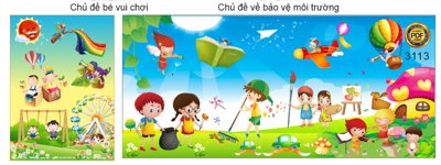 Download file gốc Market mầm non vui chơi và Chủ đề Bảo vệ Môi trường #2 (in mica) 3D