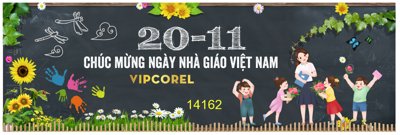 File gốc Market mừng ngày nhà giáo Việt Nam 20-11 #6 file corel (chủ đề hiện đại) trang trí