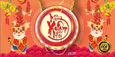 Download file gốc Market mừng xuân mới 2022 file CorelDRAW x5 (in lụa) cao cấp