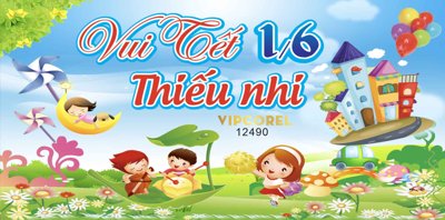 File gốc Market nền ngày Quốc Tế Thiếu Nhi 1/6 vector #40 (in lụa) trang trí tường