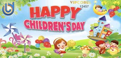 File gốc Market nền ngày Quốc Tế Thiếu Nhi 1/6 vector #7 (ảnh chi tiết) để in lụa