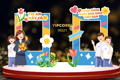 File in mica Market ngày nhà giáo Việt Nam 20-11 2025 #15 (bản gốc) làm vách ngăn