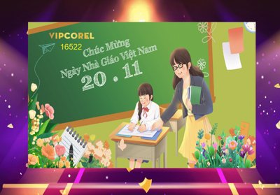 File in trần Market ngày nhà giáo Việt Nam 20-11 2025 #16 (file gốc) hoa văn 3D