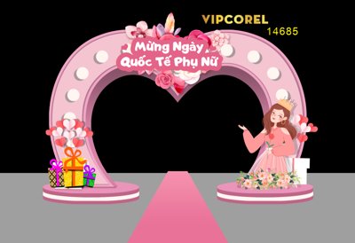 File gốc Market ngày quốc tế phụ nữ 8/3 2025 file corel #10 (dành cho trang trí nội thất)