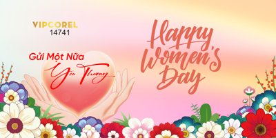 Tải file Market ngày quốc tế phụ nữ 8/3 2025 file corel #14 (gốc) làm file in ấn