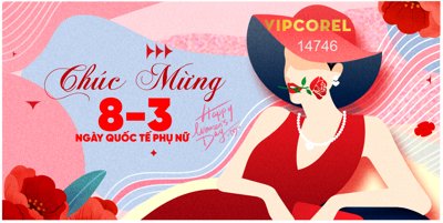 File in ấn Market ngày quốc tế phụ nữ 8/3 2025 file corel #19 (bản gốc) cao cấp
