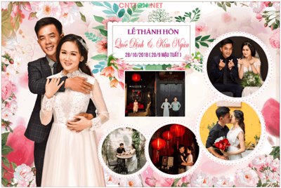 File PSD Market phông cưới Lễ Thành Hôn kiểu Vintage file CDR (nguyên bản) cho thiết kế