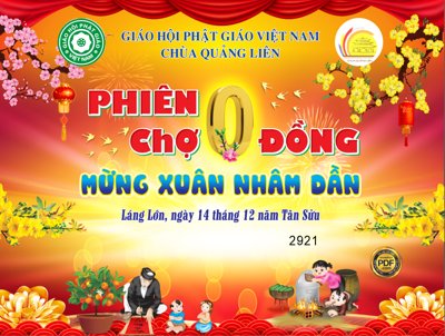 File PSD Market phiên chợ không đồng mừng xuân Nhâm Dần file corel (gốc) cho in quảng cáo