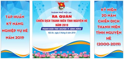 File tranh Market ra quân chiến dịch tình nguyện hè 2019 (bản gốc) in lụa 5D