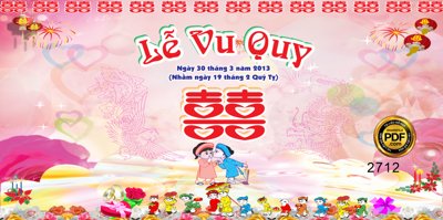 Hình ảnh file gốc Market sân khấu Lễ Vu Quy tone màu hồng file CorelDRAW (chất lượng cao)