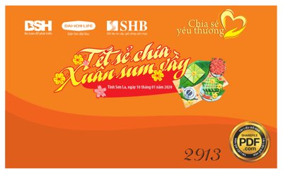 File tranh Market tết sẻ chai xuân sum vầy ngân hàng SHB file corel (gốc) chủ đề tĩnh vật