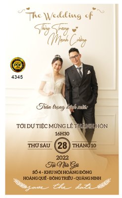 File PSD Market thiệp mời cưới online Thùy Trang và Mạnh Cường (nguyên bản) cho thiết kế