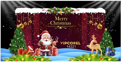 File PSD Market trang trí Giáng Sinh 2025 file corel #8 (bản gốc) đã tách nền