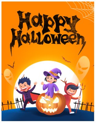 File tranh Market trang trí Lễ hội Halloween vector file corel #14 (gốc) chủ đề trừu tượng
