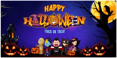 File ảnh Market trang trí Lễ hội Halloween vector file corel #16 (gốc) trang trí khách sạn