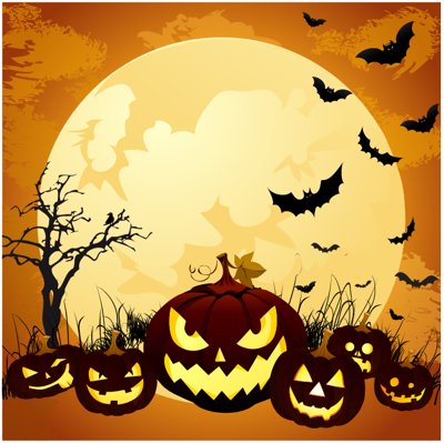 File gốc Market trang trí Lễ hội Halloween vector file corel #25 (in lụa) hoa văn cổ điển