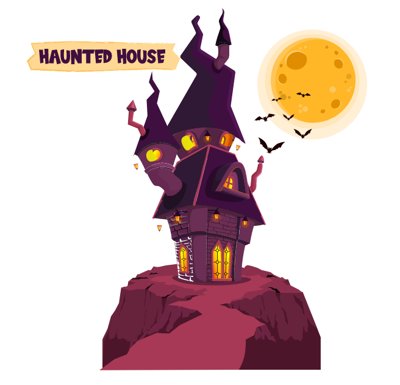 Download file gốc Market trang trí Lễ hội Halloween vector file corel #33 (in lụa) hoa lá