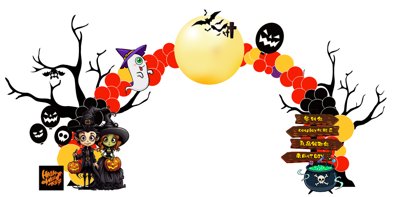 File ảnh Market trang trí Lễ hội Halloween vector file corel #54 (gốc) in biển hiệu