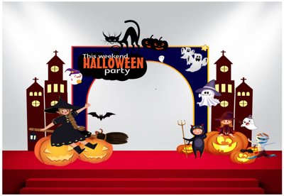 File tranh trang trí Market trang trí Lễ hội Halloween vector file corel #6 (tải file gốc)