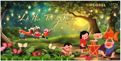 File gốc Market trang trí Trung Thu 2024 vector file corel #13 (trang trí) cho phòng khách