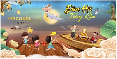 File gốc Market trang trí Trung Thu 2024 vector file corel #22 (cho in ấn) từ kho Filetranh