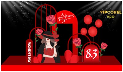 Tải file gốc Market trang trí Women's Day 8.3 #7 file corel (bản PSD) chỉnh sửa được