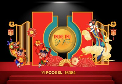 File ảnh Market trang trí vui tết Trung Thu 2025 #9 file corel (gốc) in poster