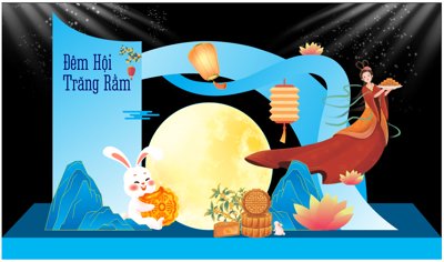 File PSD Market trung thu Đêm hội trăng rằm 2025 #4 (nguyên gốc) chất lượng cao