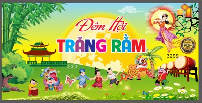 File gốc Market trung thu đêm hội Trăm Rằm #10 file Corel (in ấn) màu sắc trung thực