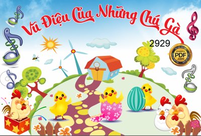 File tranh Market vũ điệu của những chú gà file corel (ảnh gốc) cho in ấn kỹ thuật số