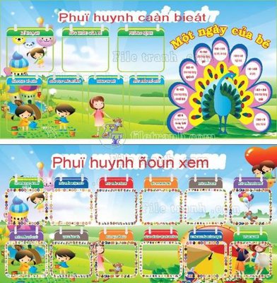 File in trần Mau Trang tri truong mam non (18) (bản gốc 3D) sống động