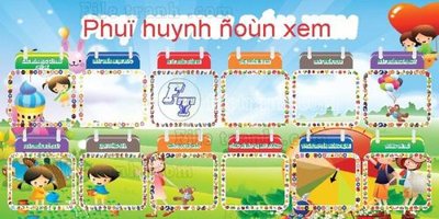 File gốc Mau Trang tri truong mam non (19) (in lụa) tranh mã đáo